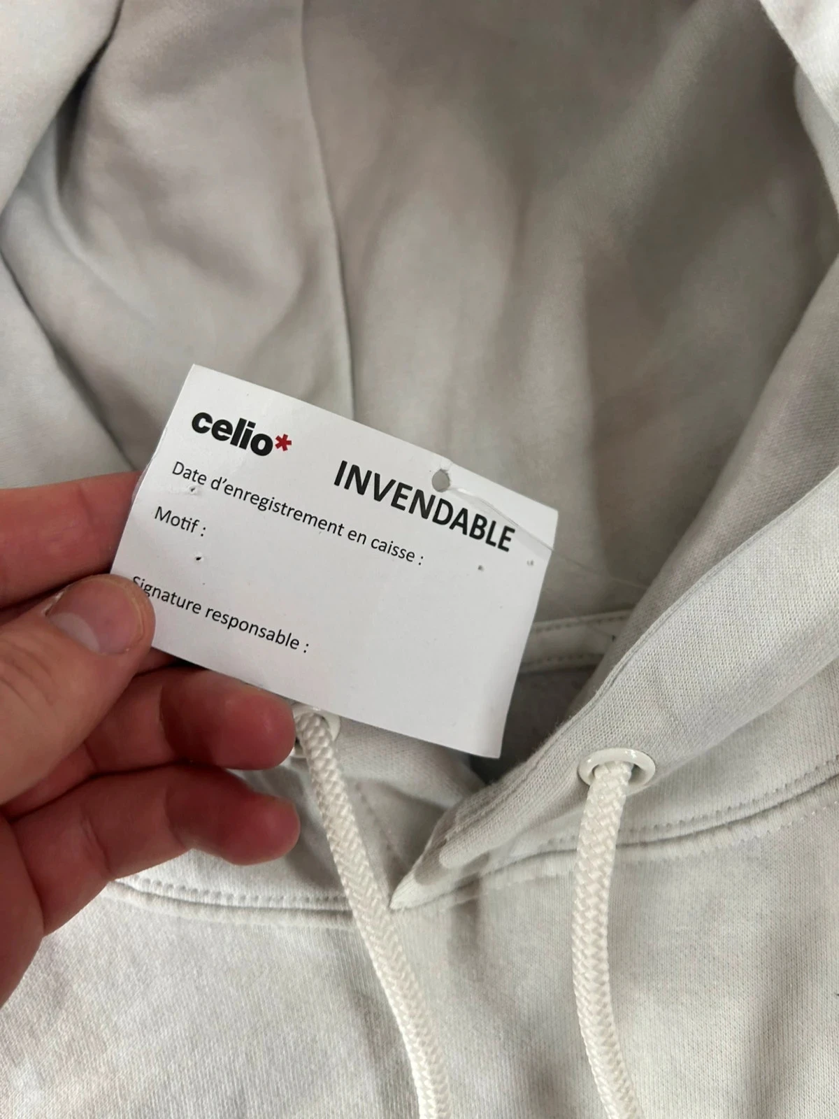 Pull a capucha blanco con estampado Celio – photo 8